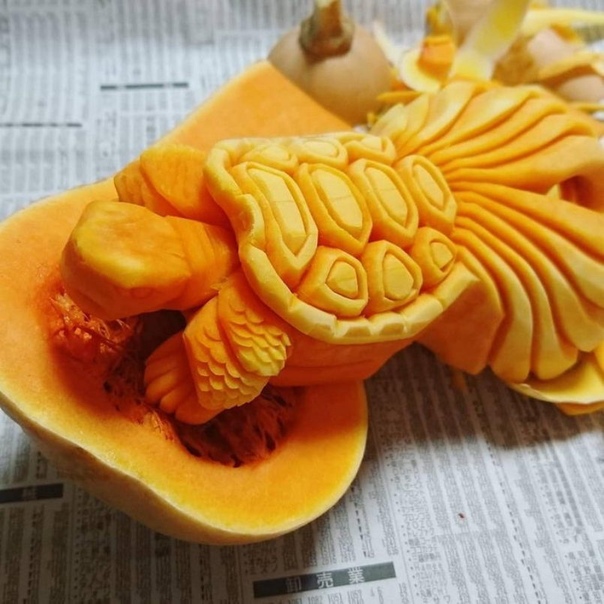 Мукимоно Такехиро Кишимото. Японский шеф-повар и художник по кулинарии Такехиро Кишимото превращает фрукты и овощи в замысловатые скульптуры, слишком красивые, чтобы их есть. Используя острые