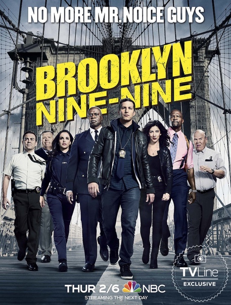 Постер седьмого сезона сериала «Бруклин 9-9»
