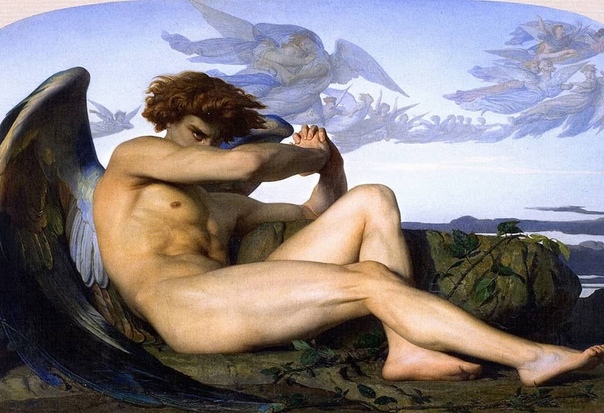 Произведение «Падший ангел», 1847 год. Художник Александр Кабанель