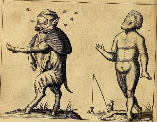 Серия иллюстраций из книги Фортунио Личети «Монстры» 1665 г.