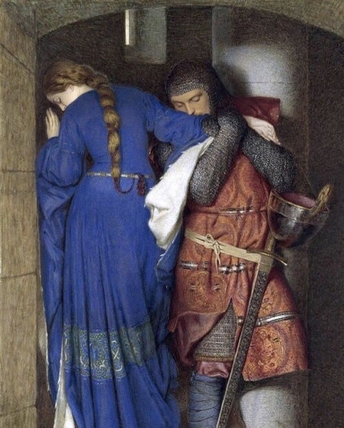 Картина «Встреча на лестнице башни», 1864. Автор: Фредерик Уильям Бёртон