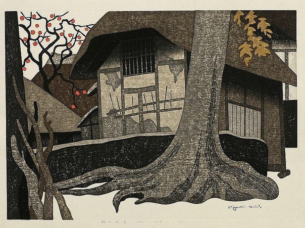 Серия работ японского художника Киеси Сайто «Зима в Айзу»(1907-1997).