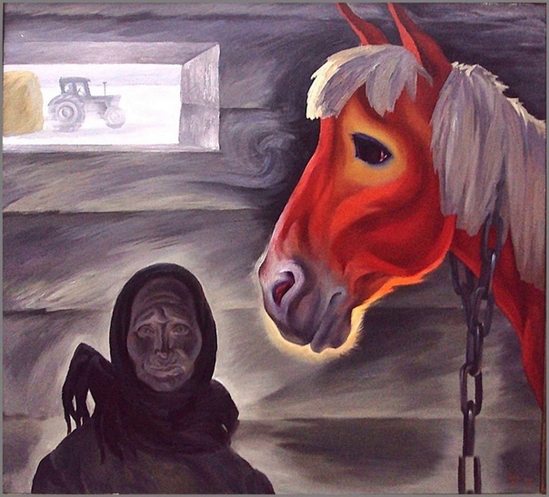 Картина«Последний конь», 1977 год. Автор: Джанна Тутунджан