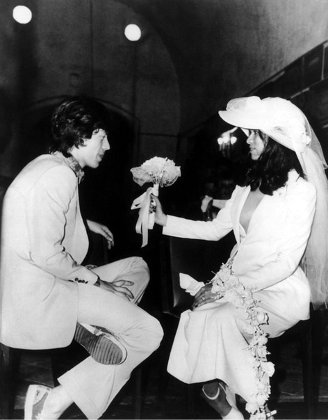 Свадебные фотографии Мика и Бьянки Джаггер. 1971 год