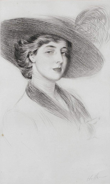 Поль Сезар Эллё (1859-1927), французский художник и гравёр. Среди его работ преобладают женские портреты фигур прекрасной эпохи. Часто изображал свою жену, Алису Герен в образе женщины с