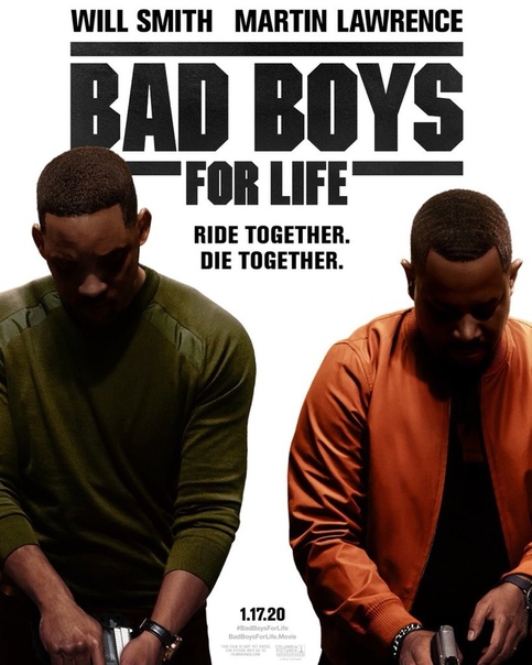 Уилл Смит и Мартин Лоуренс на новом постере триквела «Плохих парней» В кино с 23 января.