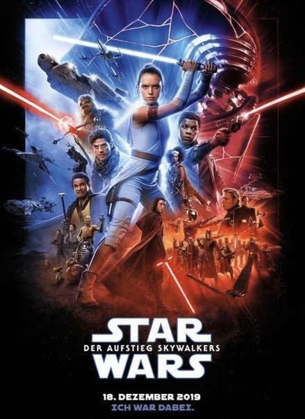 Новый постер блокбастера «Звездные войны: Скайуокер. Восход» Премьера в России ожидается 19 декабря.