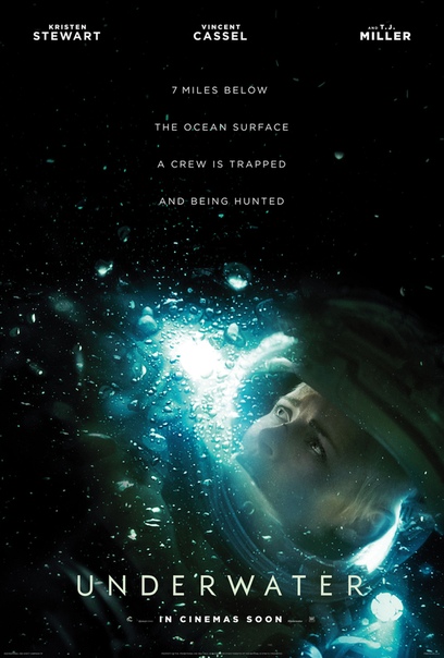 Кристен Стюарт на новом постере триллера «Под водой» Лента сконцентрируется на команде подводных исследователей, чья лаборатория начинает разрушаться из-за неведомого землетрясения. Также в