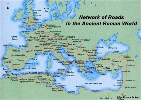 Дорожная сеть и Римская почта. 