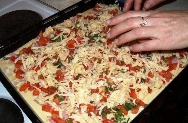 Рецепт быстрой и очень вкусной пиццы! 
