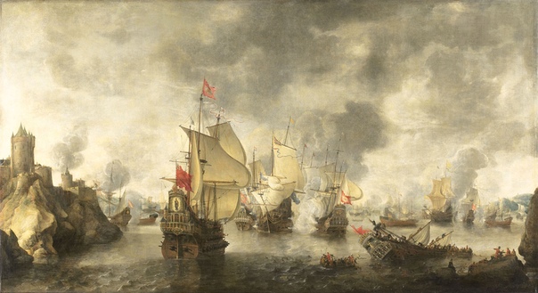 ЯН АВРААМ БЕЕРСТРАТЕН (16221666) (НИДЕРЛАНДЫ) Ян Авраам ван Беерстратен(16221666)-голландский пейзажист и маринист.Автор множества картин с морскими батальными сценами, большинство из которых